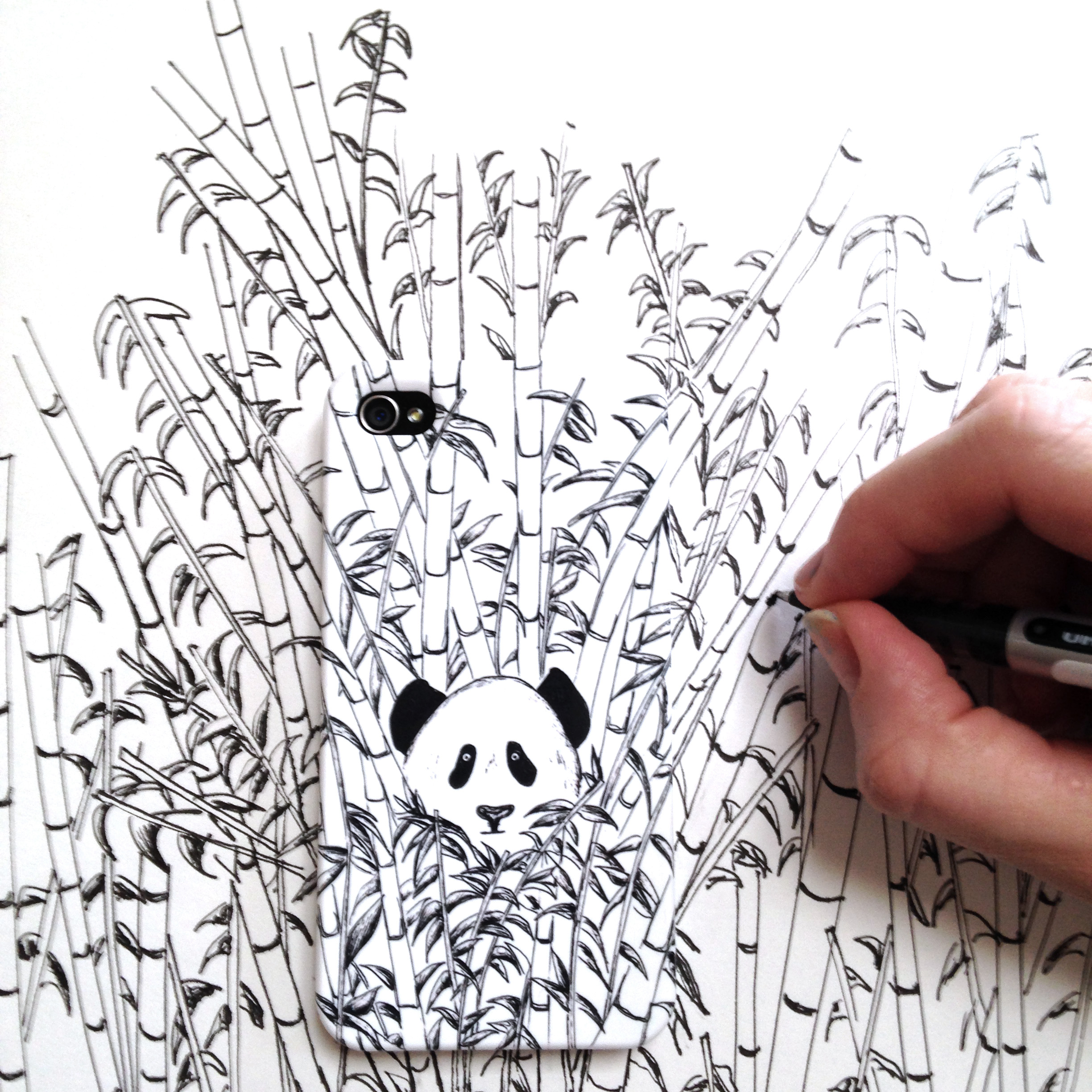 Panda - Dots drawing by Prabhjeet123 on DeviantArt